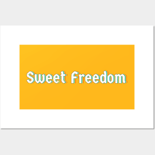 Retro Faded Style - Sweet Freedom Posters and Art